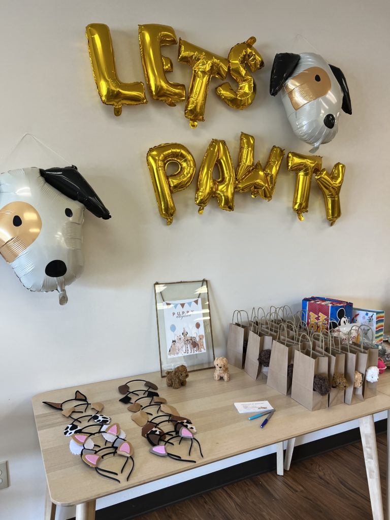 let's pawty balloons puppy themed party 